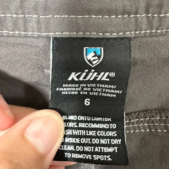 Kuhl Splash Cargo Hiking Shorts 11" Bermuda Short Shadow Gray Size 6 - Picture 10 of 13